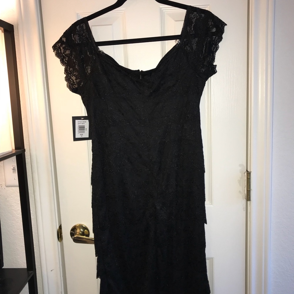 NWT Marina BLACK lace dress - Picture 7 of 7